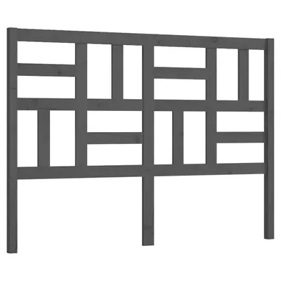 Obrázok produktu pre vidaXL Čelo postele sivé 126x4x104 cm Masívne borovicové drevo