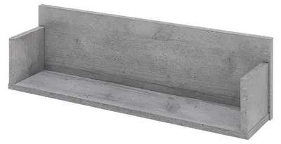 Wandregal steingrau 59,8x13,6x19,5 cm 3 Ablagen