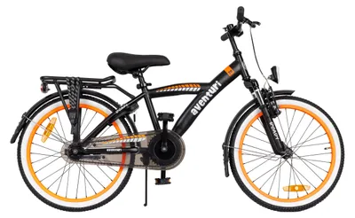 Produktbild von Aventuri Roady 3.0 Jungenfahrrad 20 Zoll, Kinderfahrrad für 6 bis 8 Jahre, 1 Gang, Schwarz/Orange