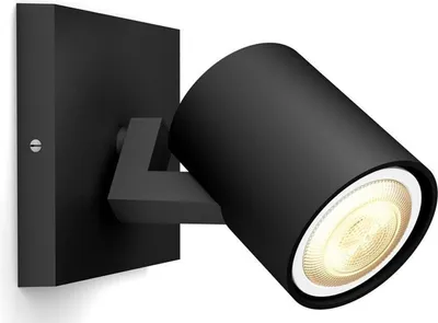 Produktbild von Philips Hue White ambience Runner Einzelspot, Bluetooth/Zigbee, Schwarz, LED, Metall, 2200 K, 6500 K