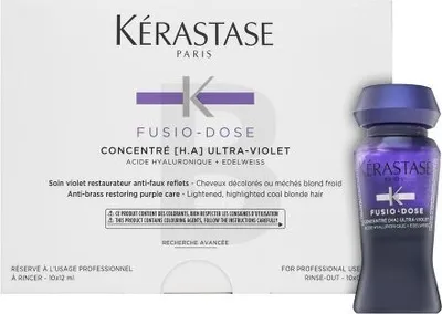 Zdjęcie produktu dla Kérastase Fusio-Dose Concentré [H.A] Ultra-Violet kuracja do włosów blond 10 x 12 ml