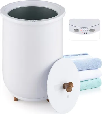 Produktbild von 23L großer Handtuchwärmer mit 20/40/60/90 Minuten Timer & automatischer Abschaltung, Überhitzungsschutzsystem, Duftplattenhalter, Handtuchwärmer, Weiß