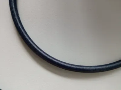 Obrázek produktu pro Guma, pruženka kulatá kloboučnická tmavě šedá 5 mm, metráž / 1 m
