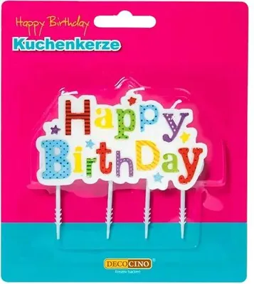 Produktbild von Kuchenkerze Happy Birthday