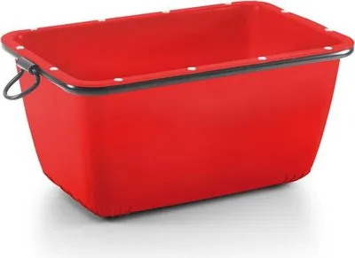 Produktbild von JOPA Mörtelmulde, 200 l, rot - Fertigmörtelbehälter kranbar - 700 kg Tragkraft - HDPE-Kunststoff