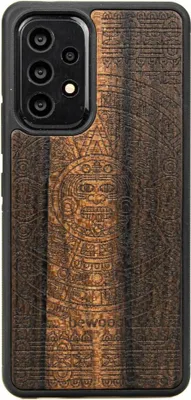 Produktbild von Holzhülle für Samsung Galaxy A53 5G AZTEC CALENDAR ZIRICOTE