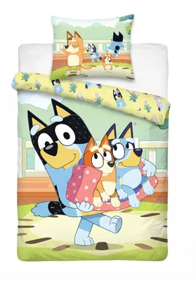 Produktbild von Bluey Bettwäsche 2tlg Mikrofaser 135-140x200/60x70