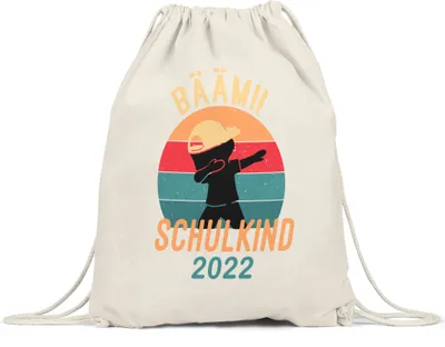 Produktbild von Bääm! Schulkind 2022 Turnbeutel Gymsack  Einschulung Geschenkidee Schulanfang Schuleinführung Dab
