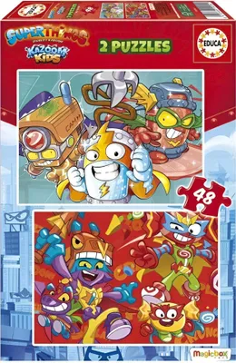 Produktbild von Superthings 48-teiliges Kinderpuzzle-Set