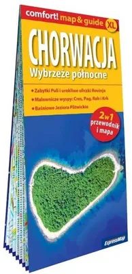 Zdjęcie produktu dla Chorwacja Wybrzeże północne mapa i przewodnik XL Comfort!