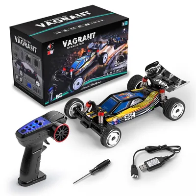 Produktbild von Wltoys 244016 RTR 1/24 2WD RC Auto Highspeed Elektro-Racer Mit Gyro, 3 Geschwindigkeiten, Vollproportional, Ferngesteuertes Spielzeugmodell, Schwarz