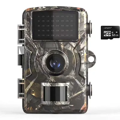 Produktbild von Wildlife Kamera 2.7K, 58MP Full HD, mit Bewegungssensor, Nachtsicht, 32GB SD-Karte, 0.1s Auslösezeit, IP66 wasserdicht, Zeitraffer, für Tiere