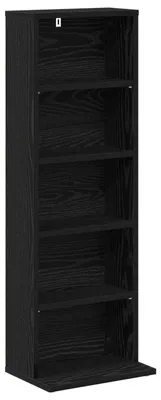 Obrázek produktu pro vidaXL Regál na CD, černý dub, 33 x 23,5 x 97,5 cm, dřevotřísková deska