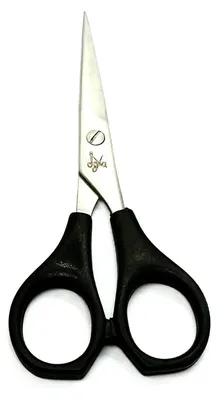 Produktbild von Friseurschere Haarschere - 12,7 cm - Edelstahl - Schwarze Kunststoffgriffe - Für Friseure und Zuhause