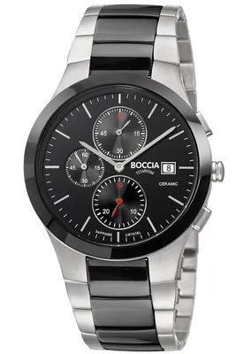 Image de Boccia 3748-01 Montre Homme Chronographe Céramique Titanium 39mm 5ATM