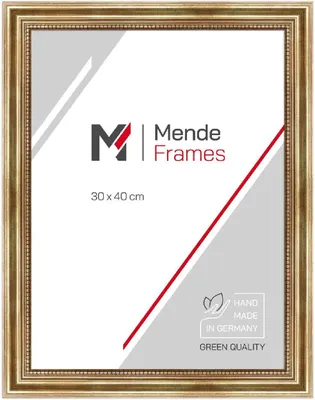 Produktbild von MendeFrames H450 Bilderrahmen Antikgold 60x80 cm Klarglas H450-030-060-080N-00