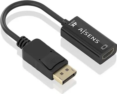 Produktbild von AISENS A125-0905, 0,15 m, DisplayPort, HDMI Typ A (Standard), Männlich, Weiblich, Gerade