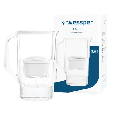 Produktbild von Wessper D1 SOLID 2,8 L Wasserfilterkanne mit AquaMax Filter
