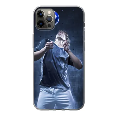 Produktbild von MuchoWow® Handyhülle Schutzhülle Hülle für iPhone 13 Pro Max Hochbegabter Fußballer Silikon Softcase Handy Hülle - Mobiltelefon