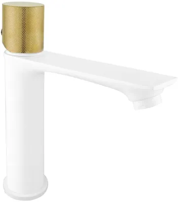 Zdjęcie produktu dla Mexen Royo One bateria umywalkowa, biała/złota - 72201-25