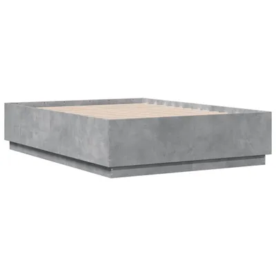Produktbild von Bettgestell Betongrau 140x190 cm Holzwerkstoff