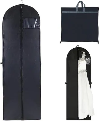 Produktbild von Ibenzoa® Lange Kleiderhülle 180 x 60 cm – PEVA, Reißverschluss, mottenbeständig & staubdicht, faltbar mit verstärktem Tragegriff