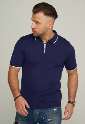 Produktbild von CARISMA Herren Poloshirt CRRONDA Strick Kurzarm Polo T-Shirt Stripe