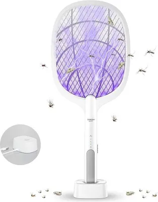 Produktbild von Elektrische Insektenschlag 2in1 USB Ladestation 3000V Batterie 1200mAh UV LED