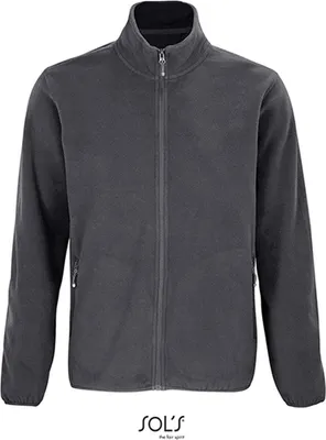 Immagine prodotto di SOLs 03823 | Giacca in pile con zip Factor Uomo - Colore: Grigio antracite (tinta unita) - Taglia: 3XL