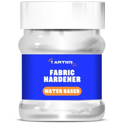 Produktbild von 7 Artists Textilverstärker Textilversteifer Transparent - Stoff Steif Textilhärter/Textil Steifer 230ml - Fabric Stiffener für Baumwolle, Wolle, Denim, Seide, Leinen, Frost- und Wasserbeständig