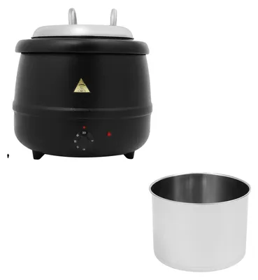 Productafbeelding van Elektrische soepketel, met instelbare temperatuur, 13 liter inhoud, zwart
