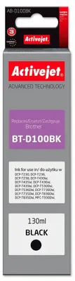 Imagen del producto de Activejet AB-D100Bk, Alto rendimiento (XL), , Tinta a base de pigmento, 130 ml, 1 unidad, Empaquetado individual