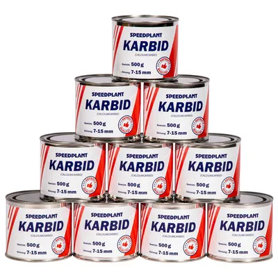 Produktbild von Karbid 5 kg (10x 500g) - Carbid Kabit Kabitt karbitt Karbit Karbidkleine Körnung 7-15mm - 10 Dosen