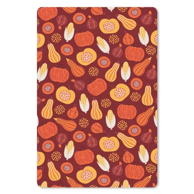 Produktbild von MuchoWow® Mauspad Mousepad Kürbis - Mais - Herbst - Muster 18x27 cm - Mousepads - Maus Mat - Pad - Mausunterlage