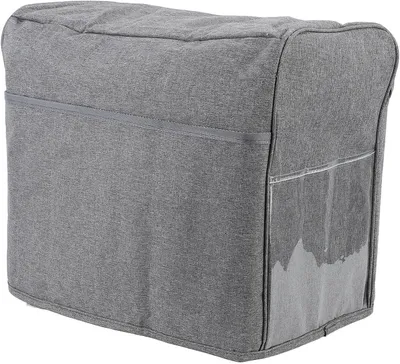Produktbild von Nähmaschinenzubehör Großer Nähmaschinen-Stoffbezug, faltbare Polyester-Schutzhülle mit Aufbewahrungstaschen für Zubehör, universelle gepolsterte Nähma