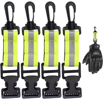 Produktbild von Handschuhhalter mit Karabinerhaken - Set mit 4 robusten Haltern