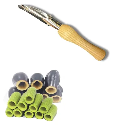 Gemüse-Entkerner 18 cm Edelstahl Holzgriff
