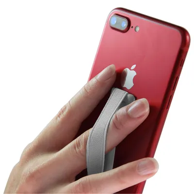 Produktbild von Universal Finger-Halterung - Silber - für Smartphones / Tablets für verbesserte Einhandbedienung