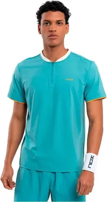 Image de T-shirt polo manches courtes Nox Pro, couleur bleu, taille L, pour homme