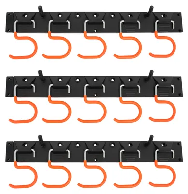 Image de Les crochets muraux pour garage peuvent être s de manière encore plus polyvalente pour le bricolage, les outils de jardinage et le garage.