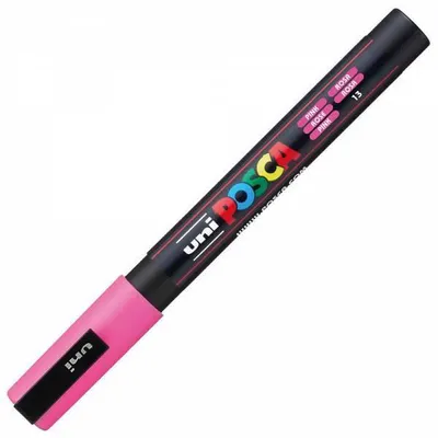 Immagine prodotto di UNIBALL Marker (Verkaufseinheit: 6) UNI POSCA PC-3M, 0,9-1,3, rosa 665571 4902778915837