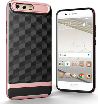 Produktbild von Hülle für Huawei P10 Backcover Case Handy Schutzhülle - Cover 3D Prisma Design Rose Gold