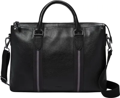 Immagine prodotto di FOSSIL cartella cartella con scomparto per laptop Houston Top Zip Workbag Black nero