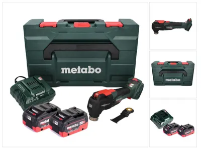 Produktbild von Metabo MT 18 LTX BL QSL Akku Multitool 18 V Brushless Starlock Plus + 2x Akku 8,0 Ah + Ladegerät + metaBOX