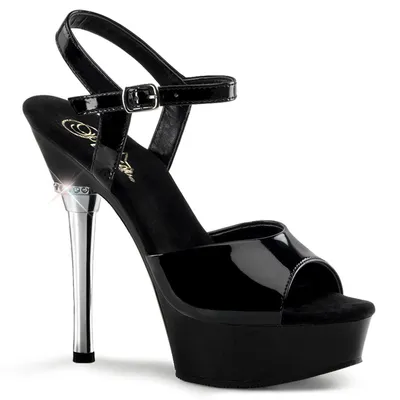 Produktbild von ALLURE-609 Damen Sandale von Pleaser, Schwarz Lack , EU 40, US 10
