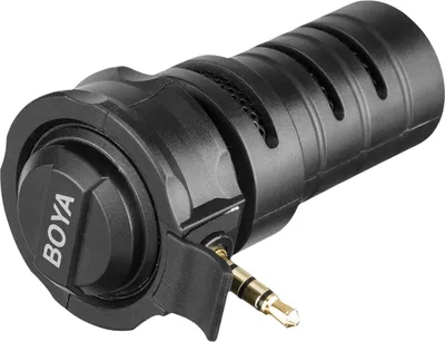 Obrázek produktu pro Mikrofon Boya BY-A7H s 3,5mm jackem pro stereofonní nahrávání - černý