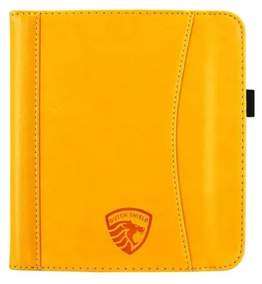 Image de Dutch Shield - Luxe strap Case Housse pour Kobo Libra 2 Ebook - Housse à rabat Ereader Housse de protection Jaune