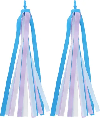 Produktbild von 2pcs Ribbon Streamer Dekorative Buntstoff Quasten für Jungen Mädchen Roller Fahrrad -Lenker3