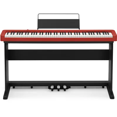 Produktbild von Casio CDP-S160 Set, AC, USB Typ-A, USB Typ-B, Rot, Gleich, 415,5 - 465,9 Hz, 88 Schlüssel
