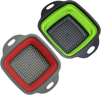 Image de Passoire en aluminium de 30 cm pour la cuisine, avec poignées